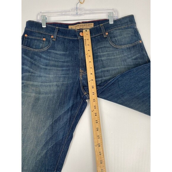 Raised Research Group LRG Straight Fit Jeans Men 38 Blue Mustaches J155010 style - Picture 6 of 15